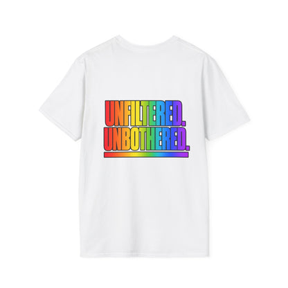 "Unfiltered, Unbothered" Pride Graphic Tee