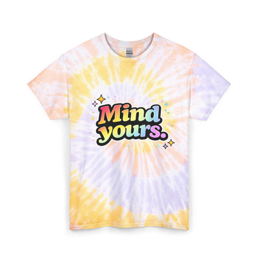 "Mind Yours" Tie-Dye Retro Graphic Tee