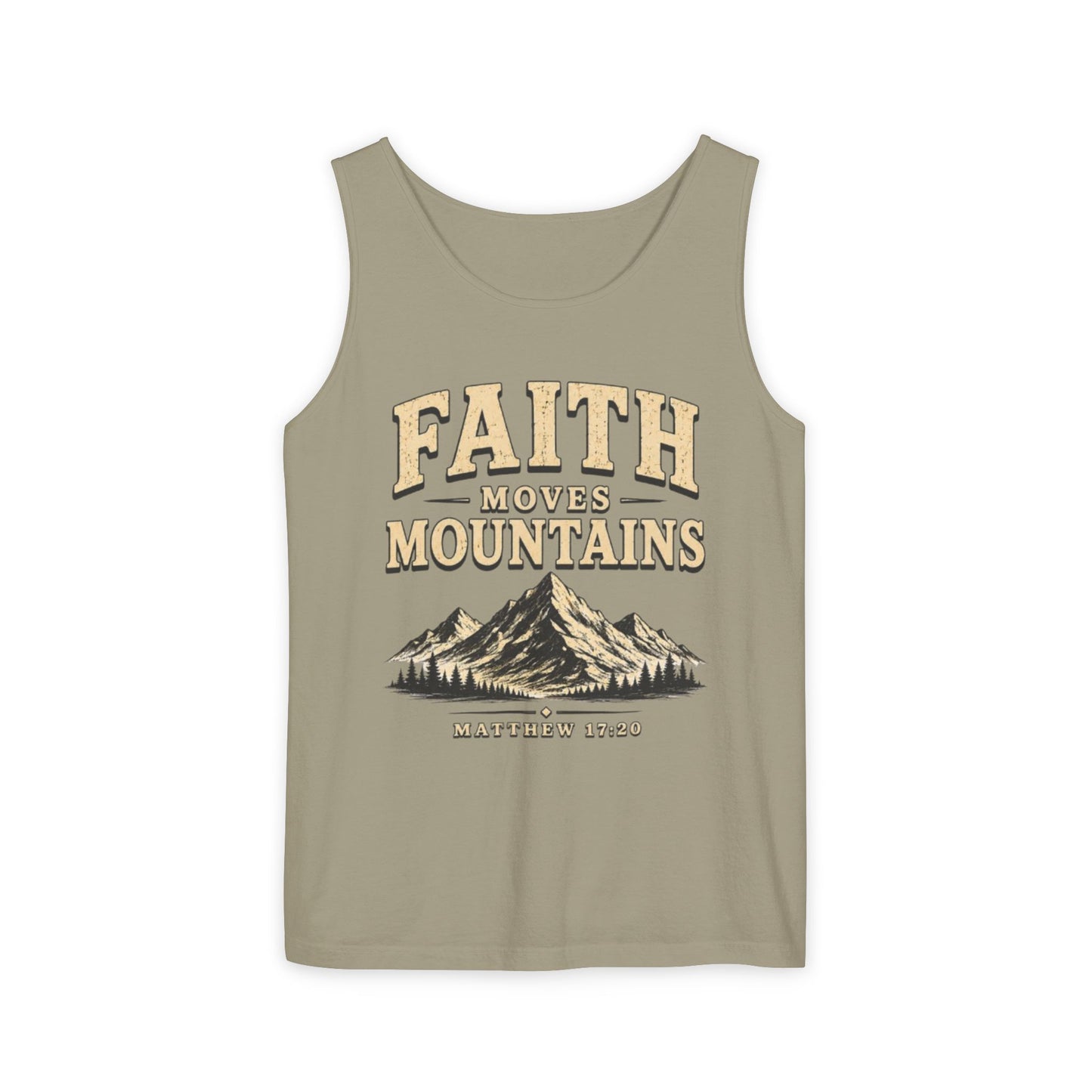 Faith Moves Mountains Christian Graphic Tank