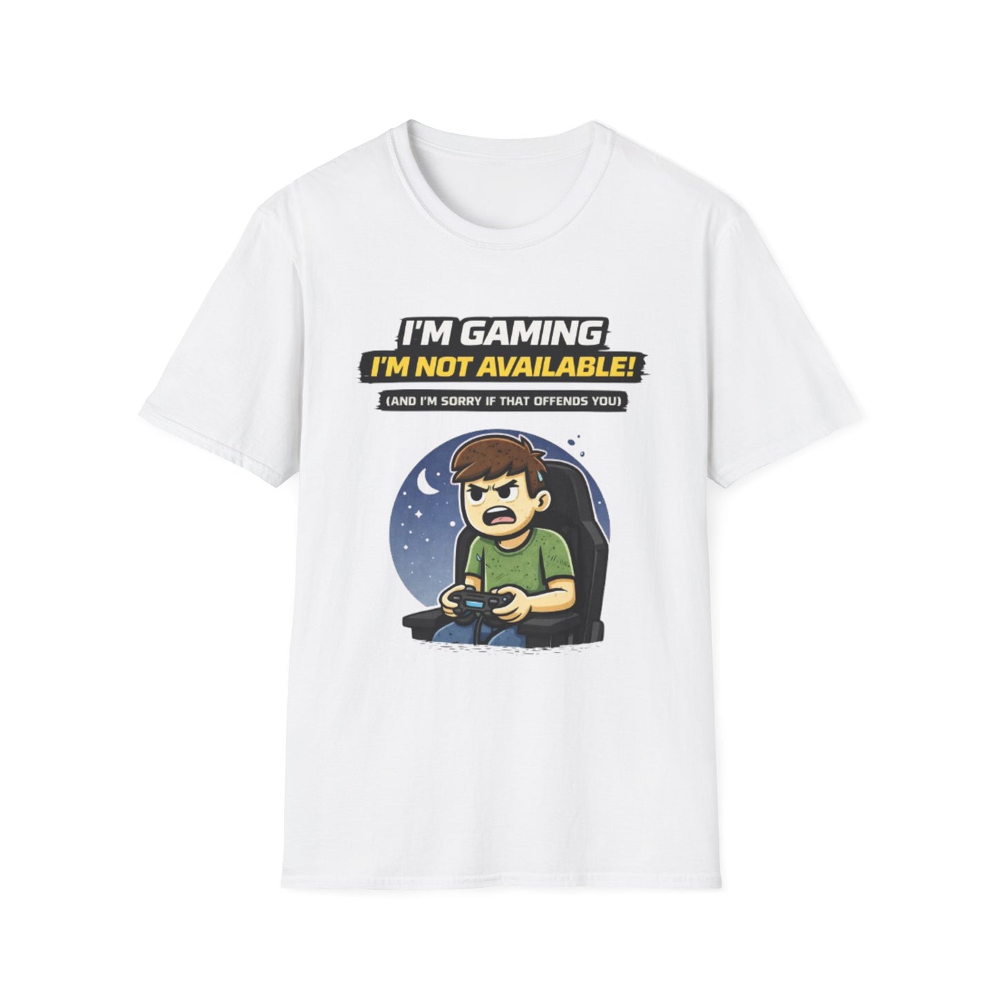 "I'm Gaming I'm Not Available" Funny Gamer Graphic Tee