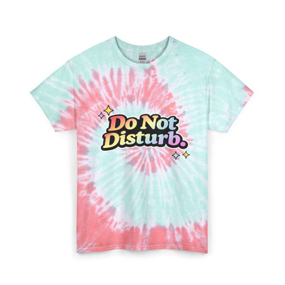 "Do Not Disturb" Tie-Dye Retro Graphic Tee