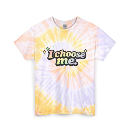 "I Choose Me" Tie-Dye Retro Graphic Tee