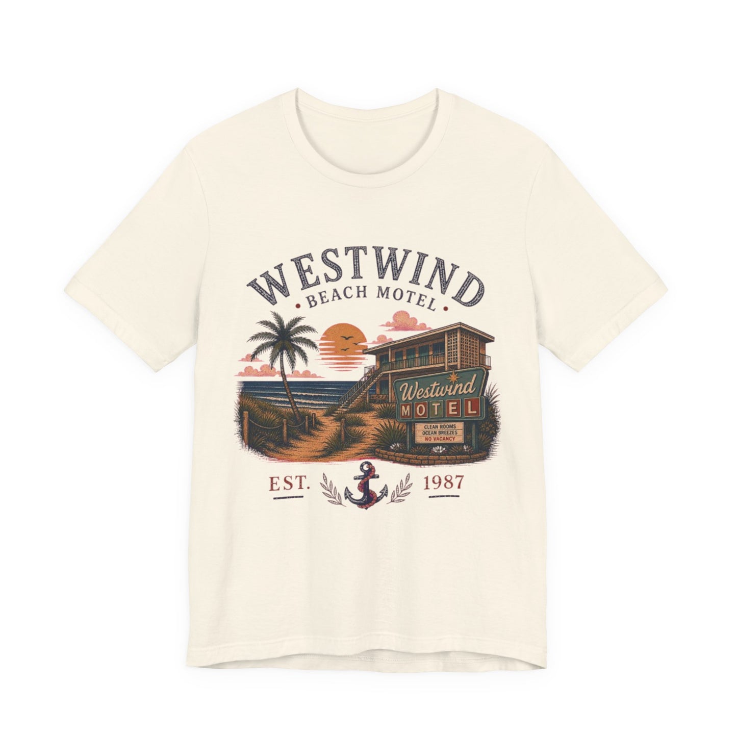 Westwind Beach Motel Vintage Graphic Tee – Retro Coastal Vacation Style Shirt