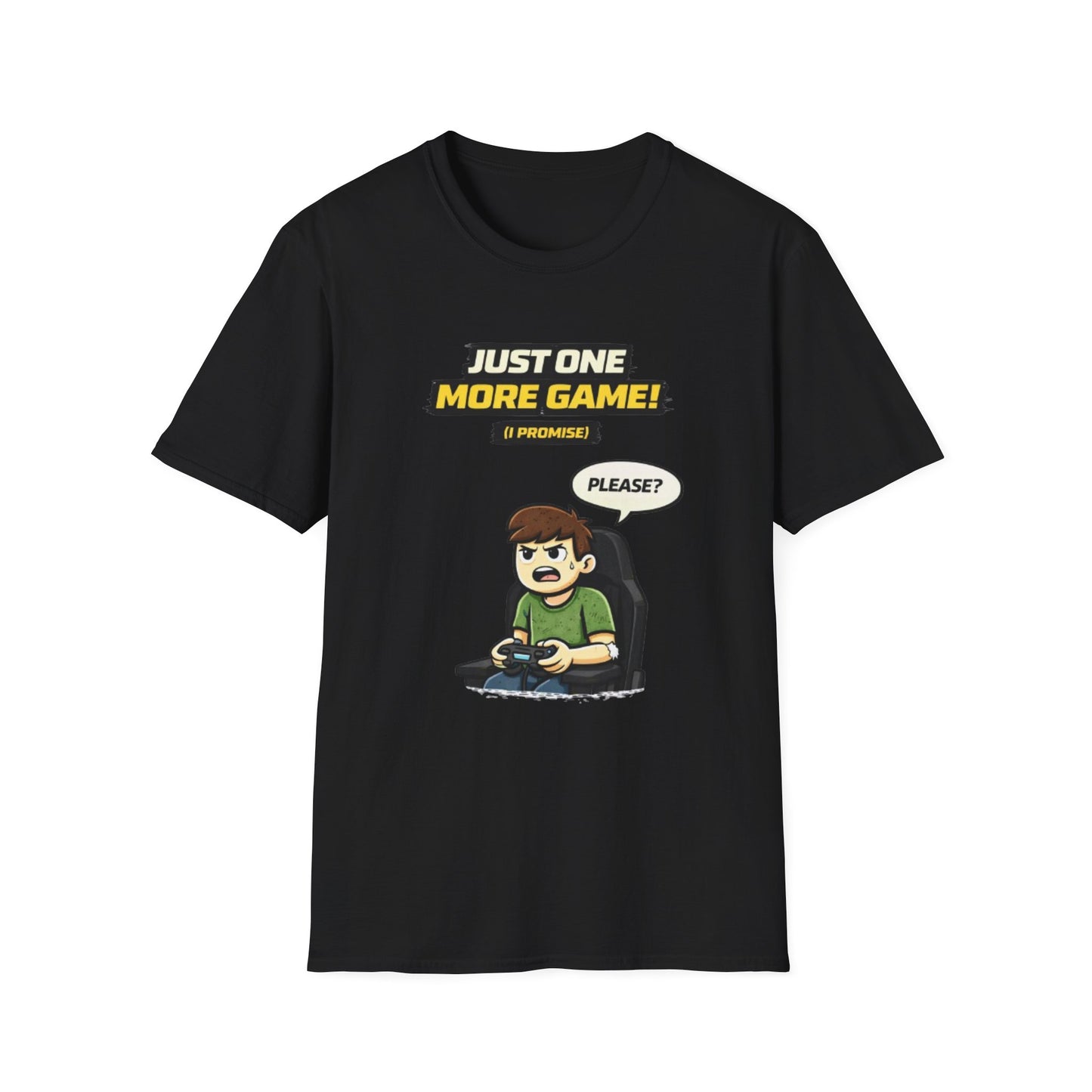 "Just One More Game!" Funny Gamer Graphic Tee