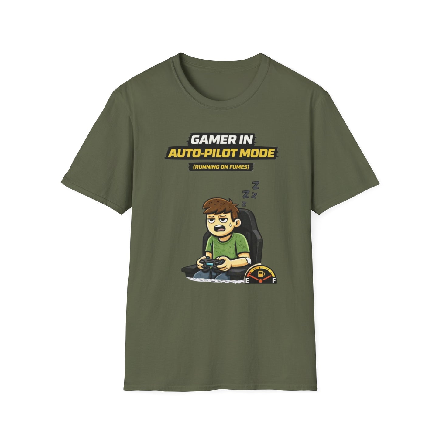 "Gamer in Auto-Pilot Mode" Funny Gamer Graphic Tee