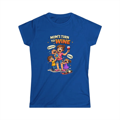 "Mom's Turn to Wine" Funny Mom Tee