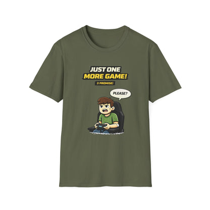 "Just One More Game!" Funny Gamer Graphic Tee