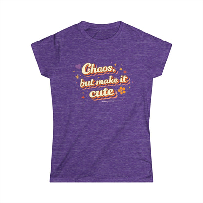 "Chaos But Make It Cute" Womens Cute Tee