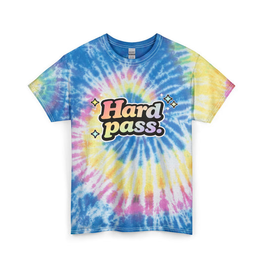 "Hard Pass" Tie-Dye Retro Graphic Tee