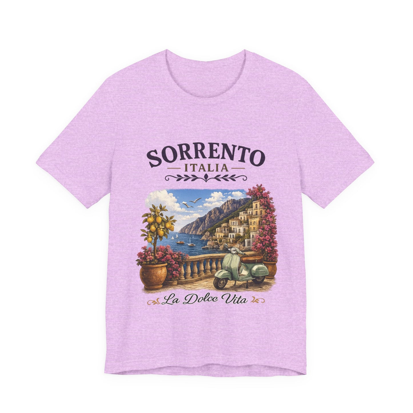 Sorrento Italia Vintage Graphic Tee – La Dolce Vita Lemon Coast Shirt