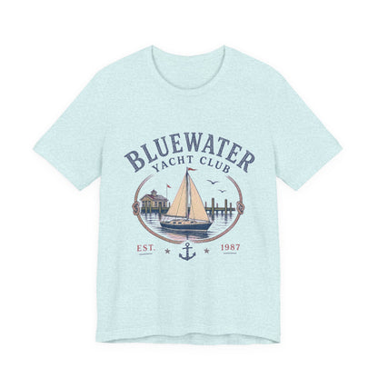 Bluewater Yacht Club Vintage Graphic Tee – Retro Nautical Style Shirt