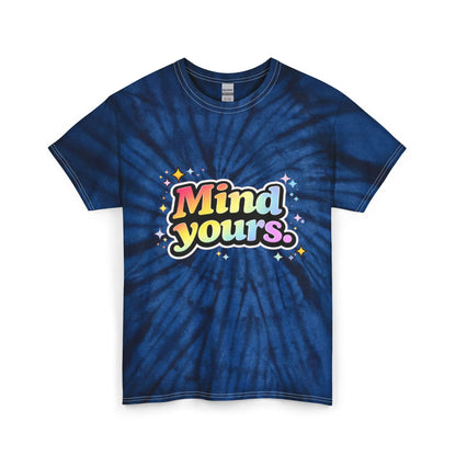 "Mind Yours" Tie-Dye Retro Graphic Tee
