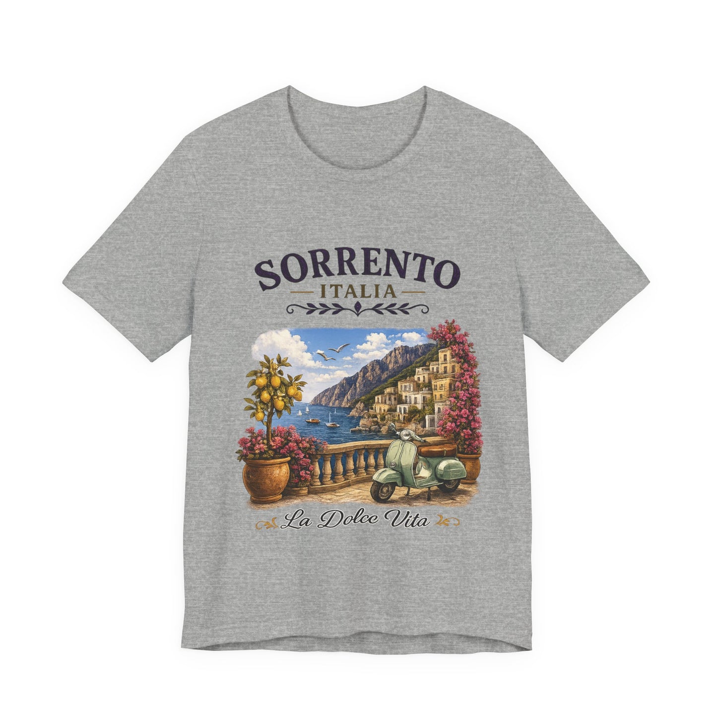 Sorrento Italia Vintage Graphic Tee – La Dolce Vita Lemon Coast Shirt