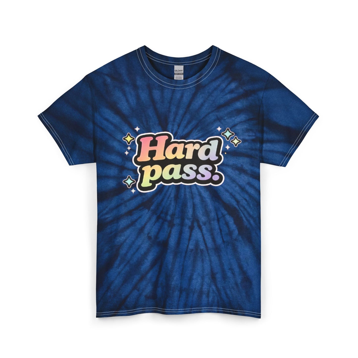 "Hard Pass" Tie-Dye Retro Graphic Tee
