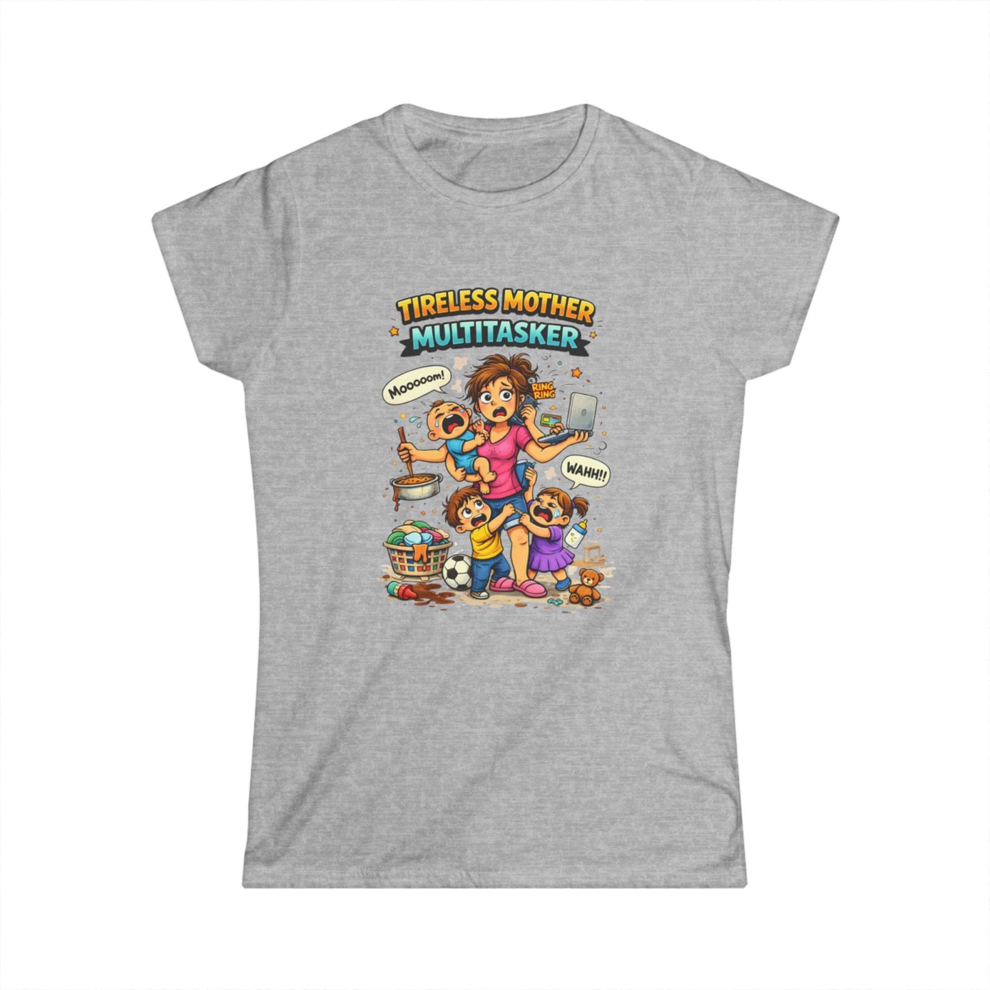 "Tireless Mother Multitasker" Mom Graphic Tee