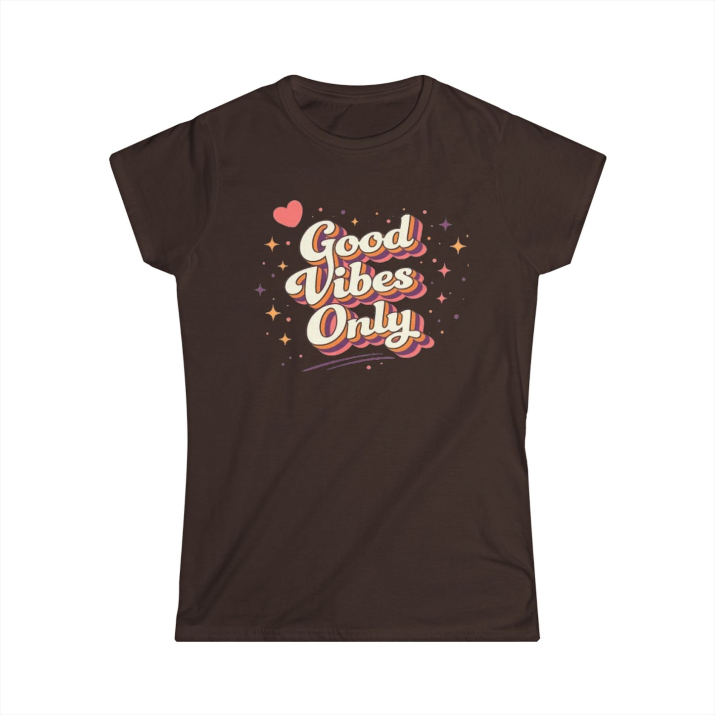 "Good Vibes Only" Cute Women's Tee