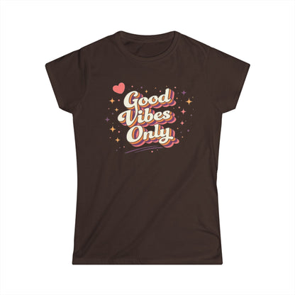 "Good Vibes Only" Cute Women's Tee
