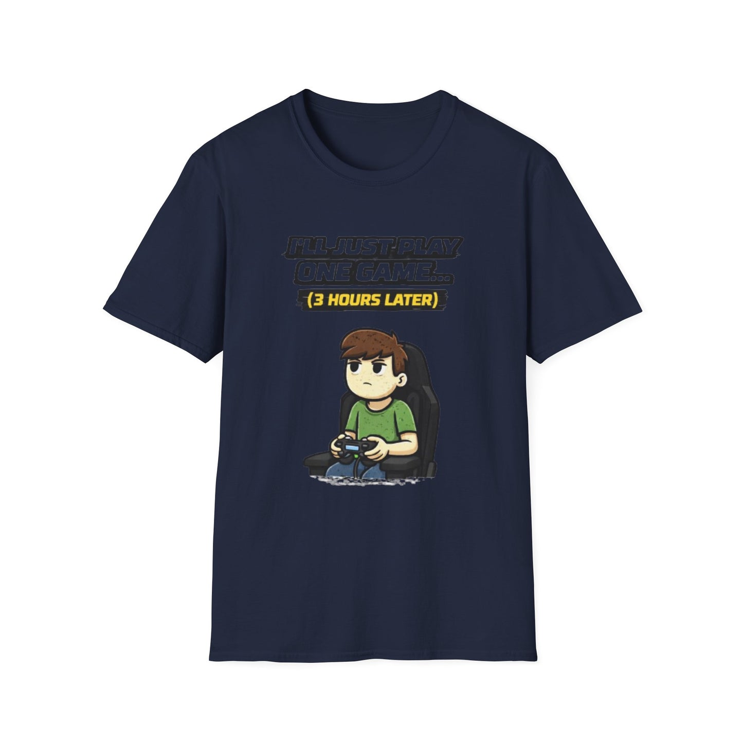 "I'll Just Play One Game...3 Hours Later" Funny Gamer Graphic Tee