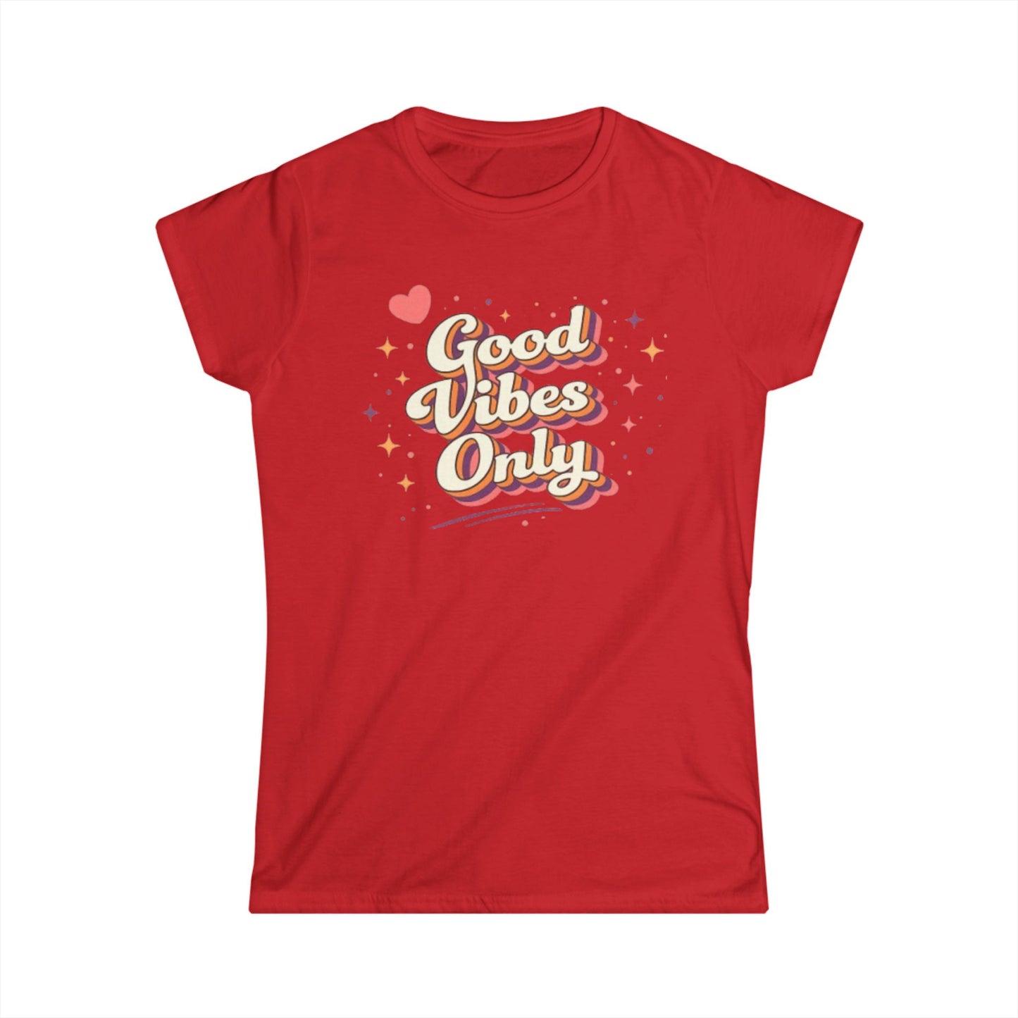 "Good Vibes Only" Cute Women's Tee