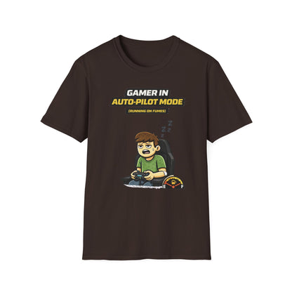 "Gamer in Auto-Pilot Mode" Funny Gamer Graphic Tee