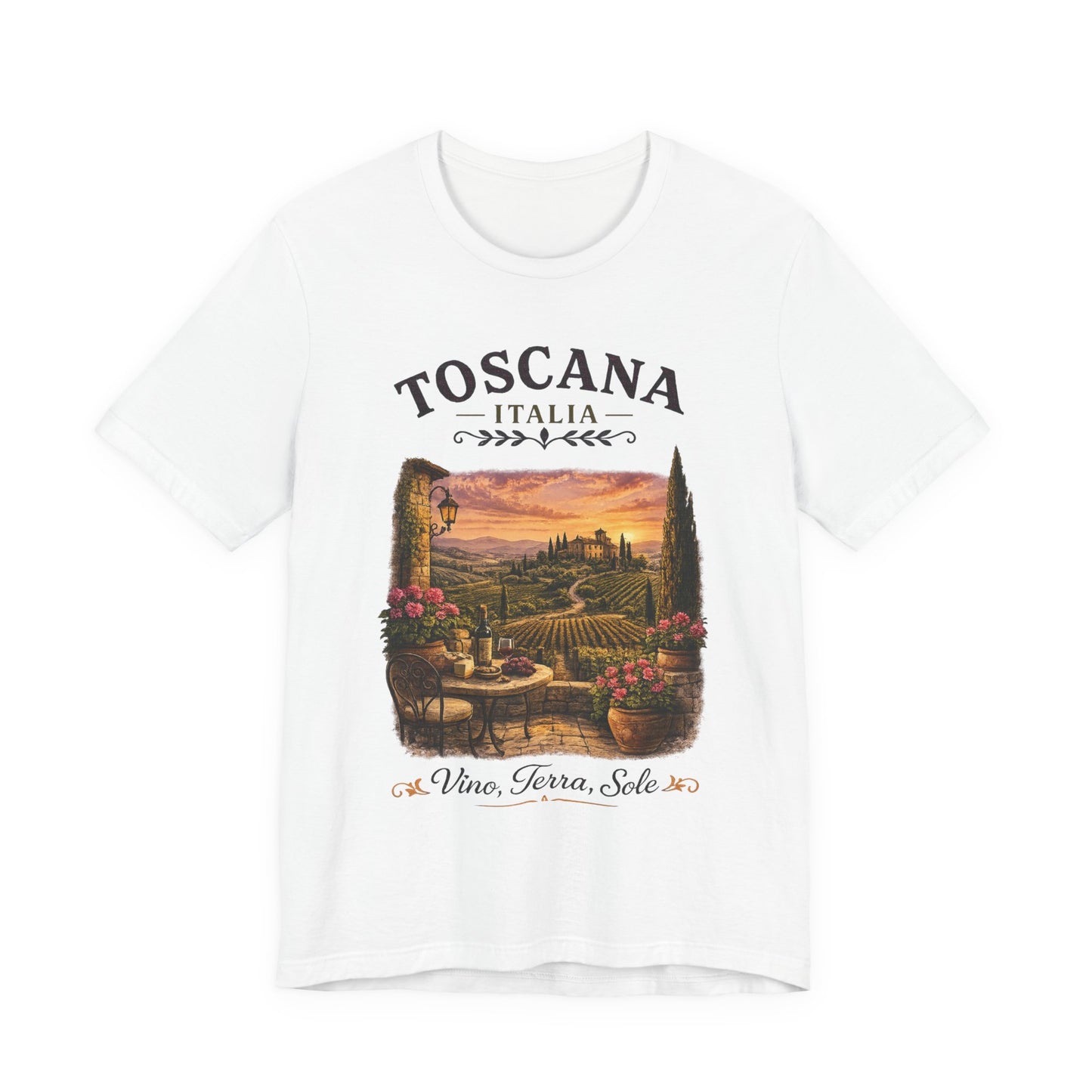 Toscana Italia Vintage Graphic Tee – Rustic Tuscan Wine Country Shirt