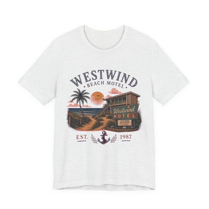 Westwind Beach Motel Vintage Graphic Tee – Retro Coastal Vacation Style Shirt