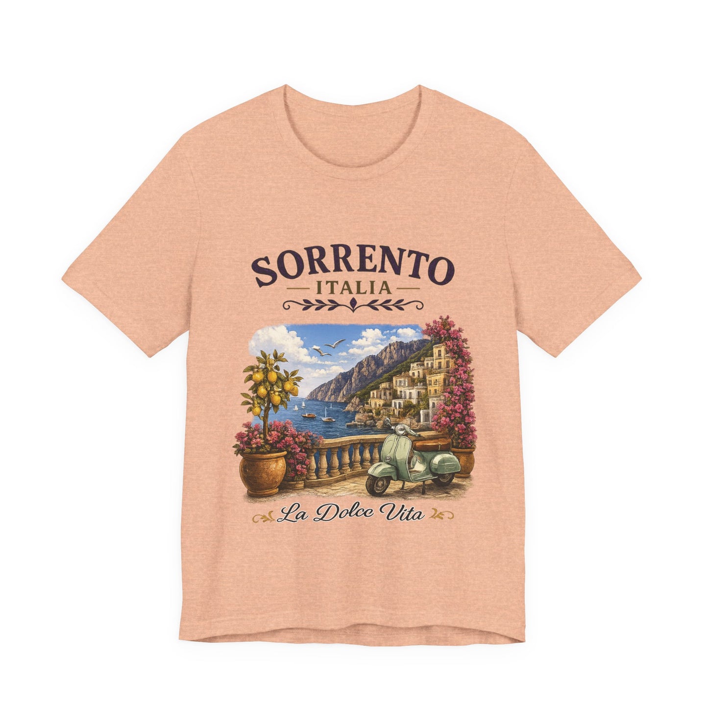 Sorrento Italia Vintage Graphic Tee – La Dolce Vita Lemon Coast Shirt