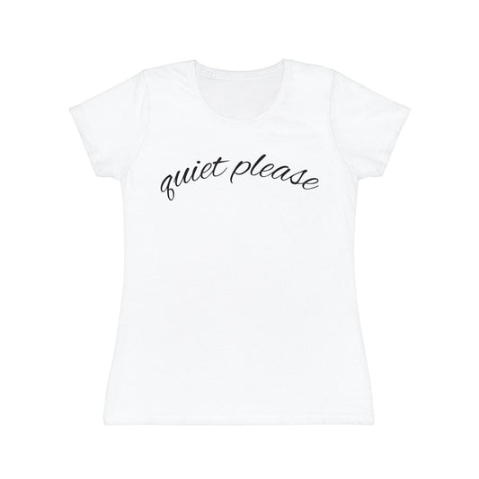 "Quiet Please" Women’s Casual Graphic Tee