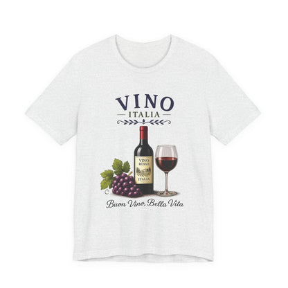 Vino Italia Vintage Graphic Tee – Classic Italian Wine Aesthetic Shirt