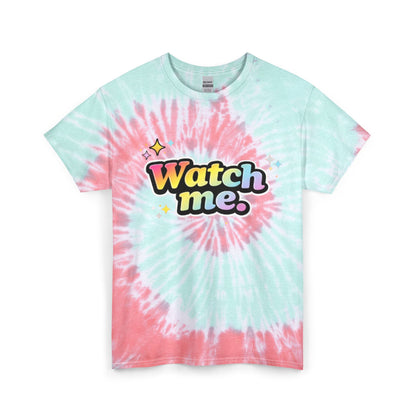 "Watch Me" Tie-Dye Retro Graphic Tee