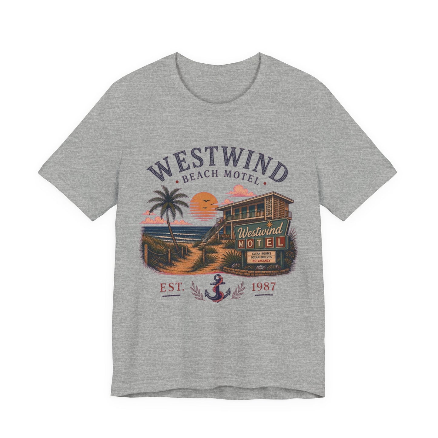 Westwind Beach Motel Vintage Graphic Tee – Retro Coastal Vacation Style Shirt