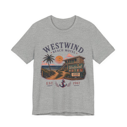 Westwind Beach Motel Vintage Graphic Tee – Retro Coastal Vacation Style Shirt