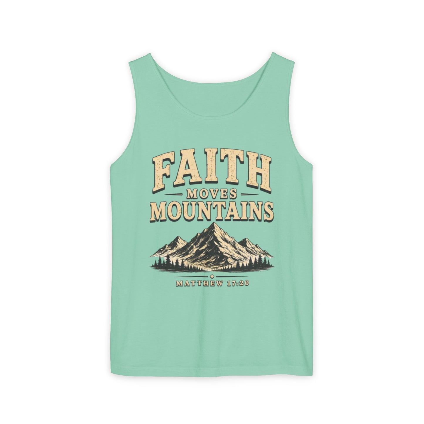 Faith Moves Mountains Christian Graphic Tank