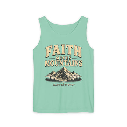 Faith Moves Mountains Christian Graphic Tank