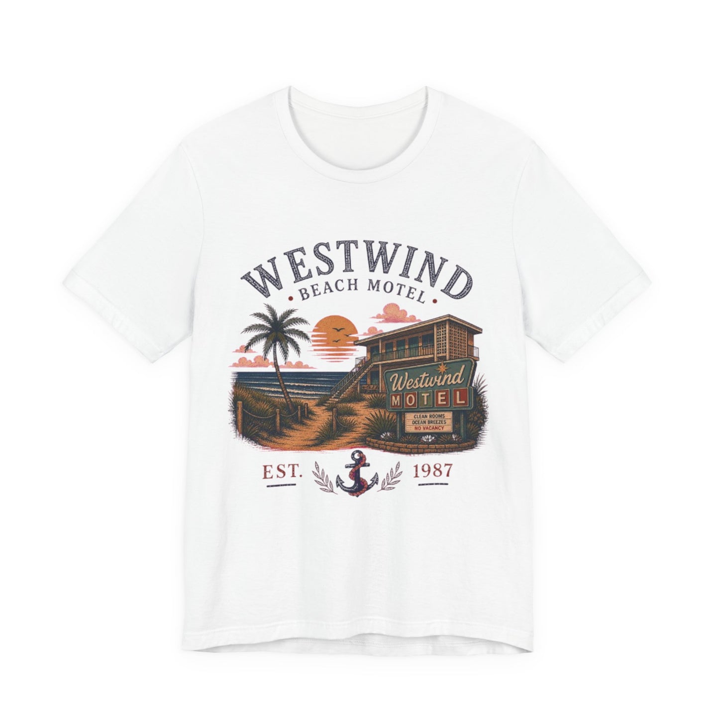 Westwind Beach Motel Vintage Graphic Tee – Retro Coastal Vacation Style Shirt