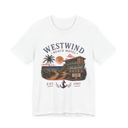 Westwind Beach Motel Vintage Graphic Tee – Retro Coastal Vacation Style Shirt