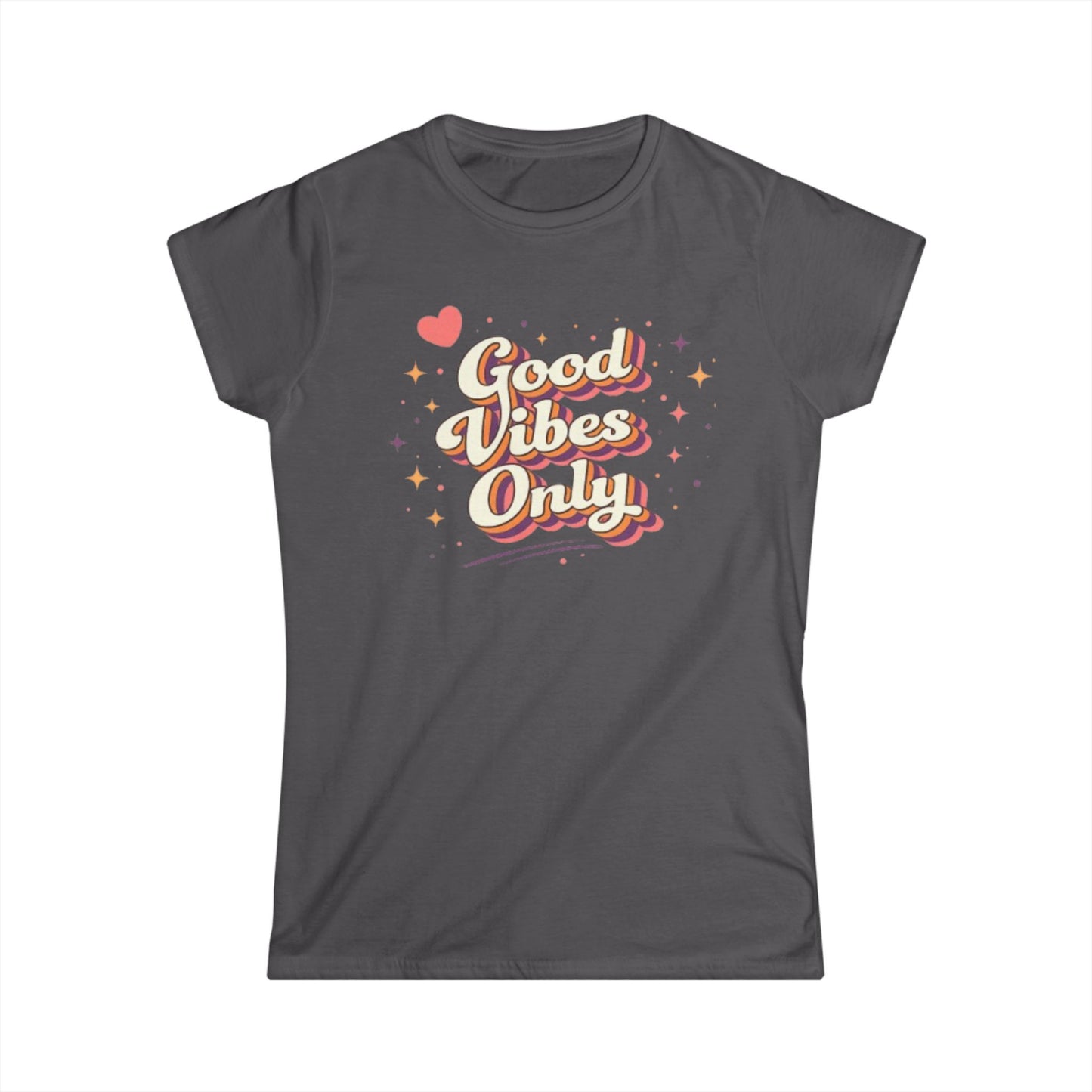 "Good Vibes Only" Cute Women's Tee